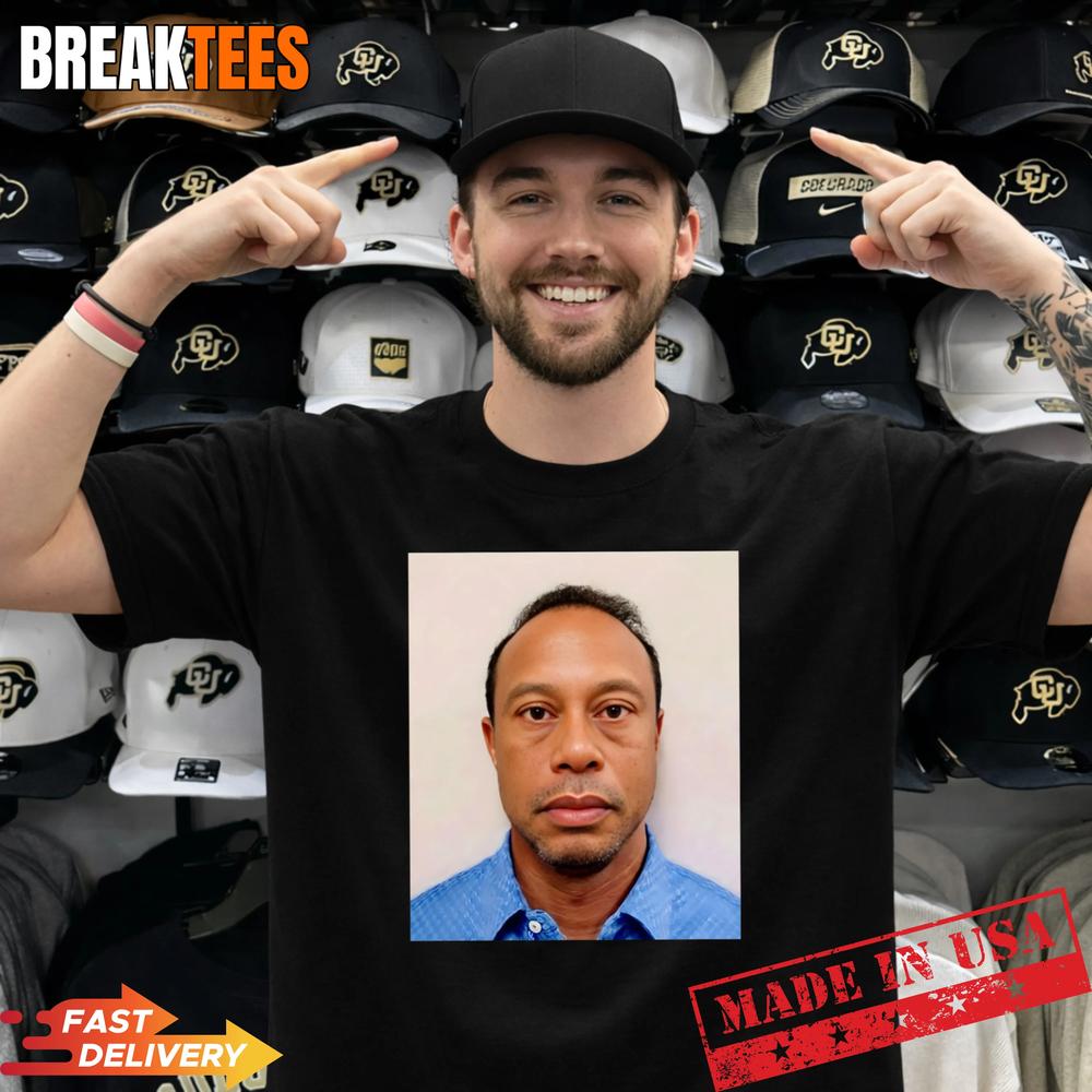 Tiger Woods Mugshot T-Shirt Unisex T-shirt, Sweatshirt, Hoodie, Long Sleeve Tee - T-Shirt, Sweatshirt, Hoodie