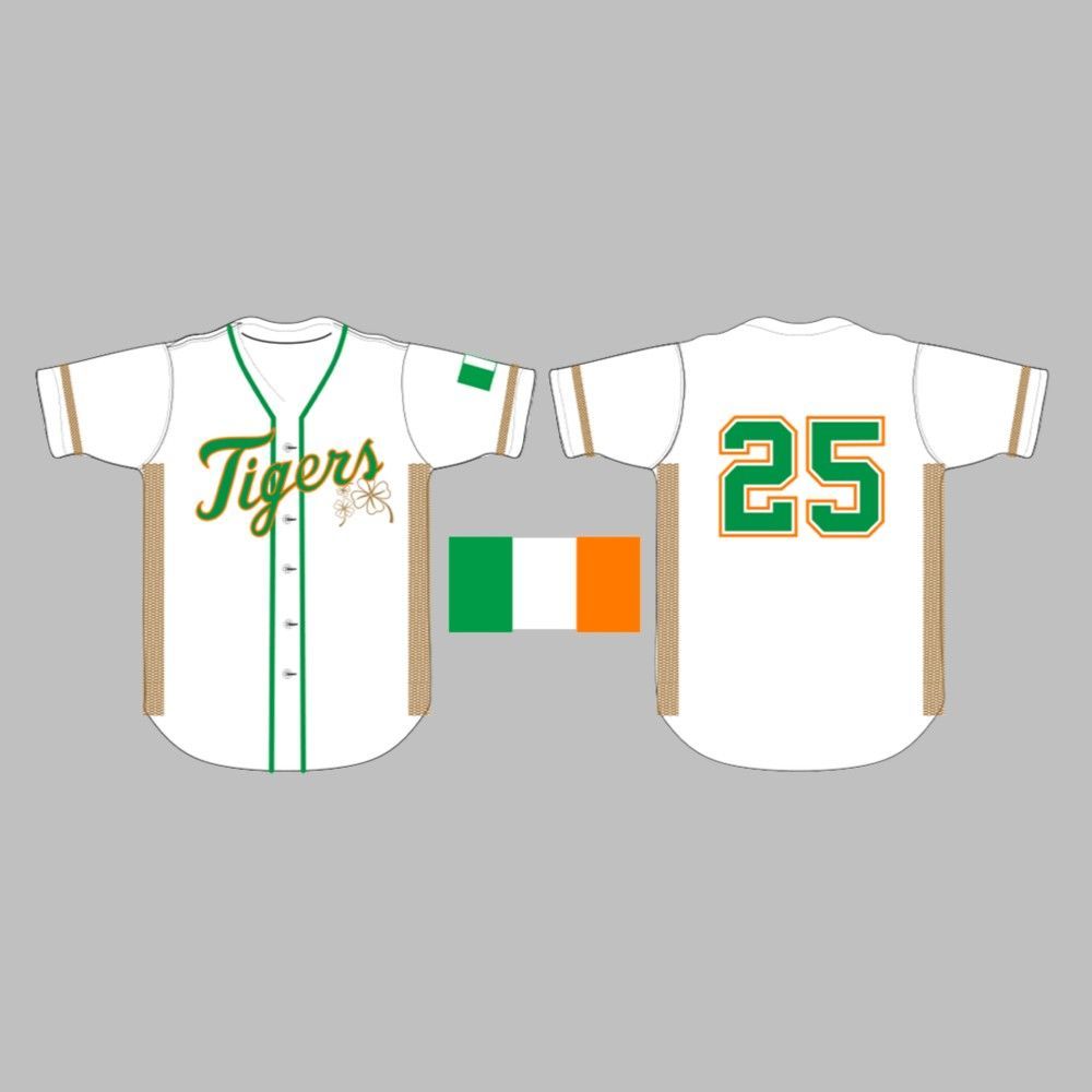 Tigers Irish Heritage Jersey Giveaway 2025 - Grishko.com sports jersey product view 1