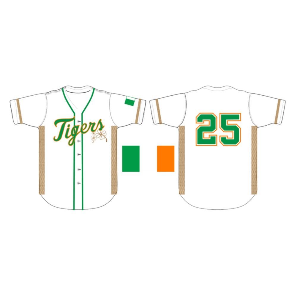 Tigers Irish Heritage Jersey Giveaway 2025 - Grishko.com sports jersey product view 2