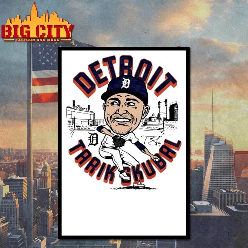 Tigers Tarik Skubal Player Signature Caricature - Adult & Kids T-Shirts, Sweatshirts & Hoodies apparel design preview 4