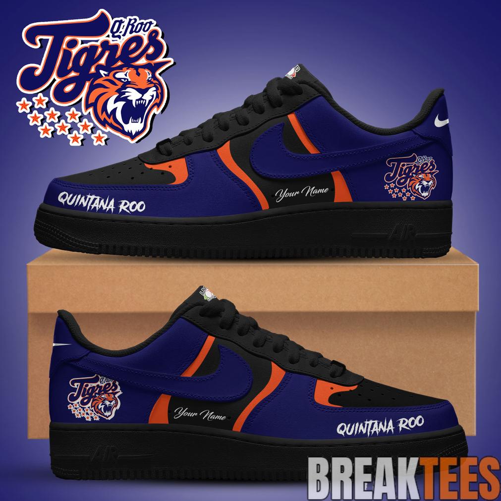 Tigres de Quintana Roo Custom Air Force 1 Shoes Unisex T-shirt, Sweatshirt, Hoodie, Long Sleeve Tee - T-Shirt, Sweatshirt, Hoodie