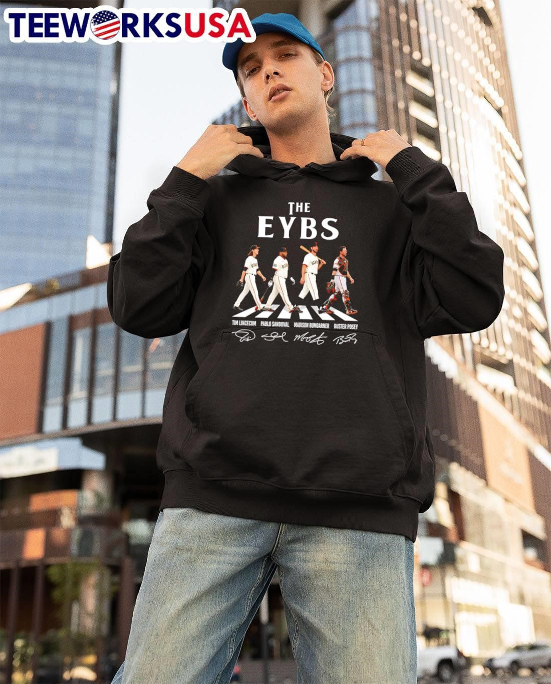 Tim Lincecum Pablo Sandoval Madison Bumgarner Buster - Adult & Kids T-Shirts, Sweatshirts & Hoodies apparel design preview 3