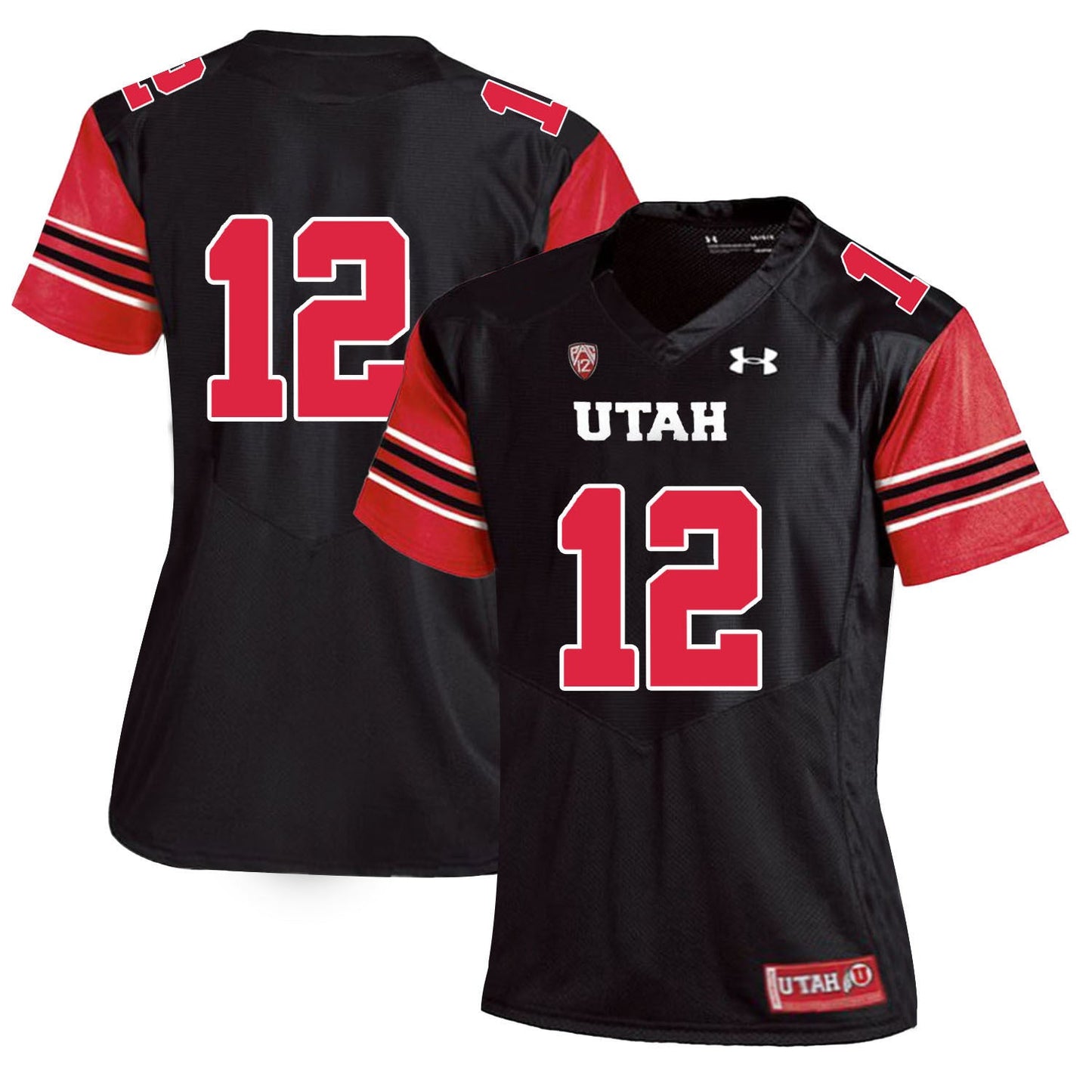 Tim Patrick 12 Black Women College Football Jersey football jersey product view 1