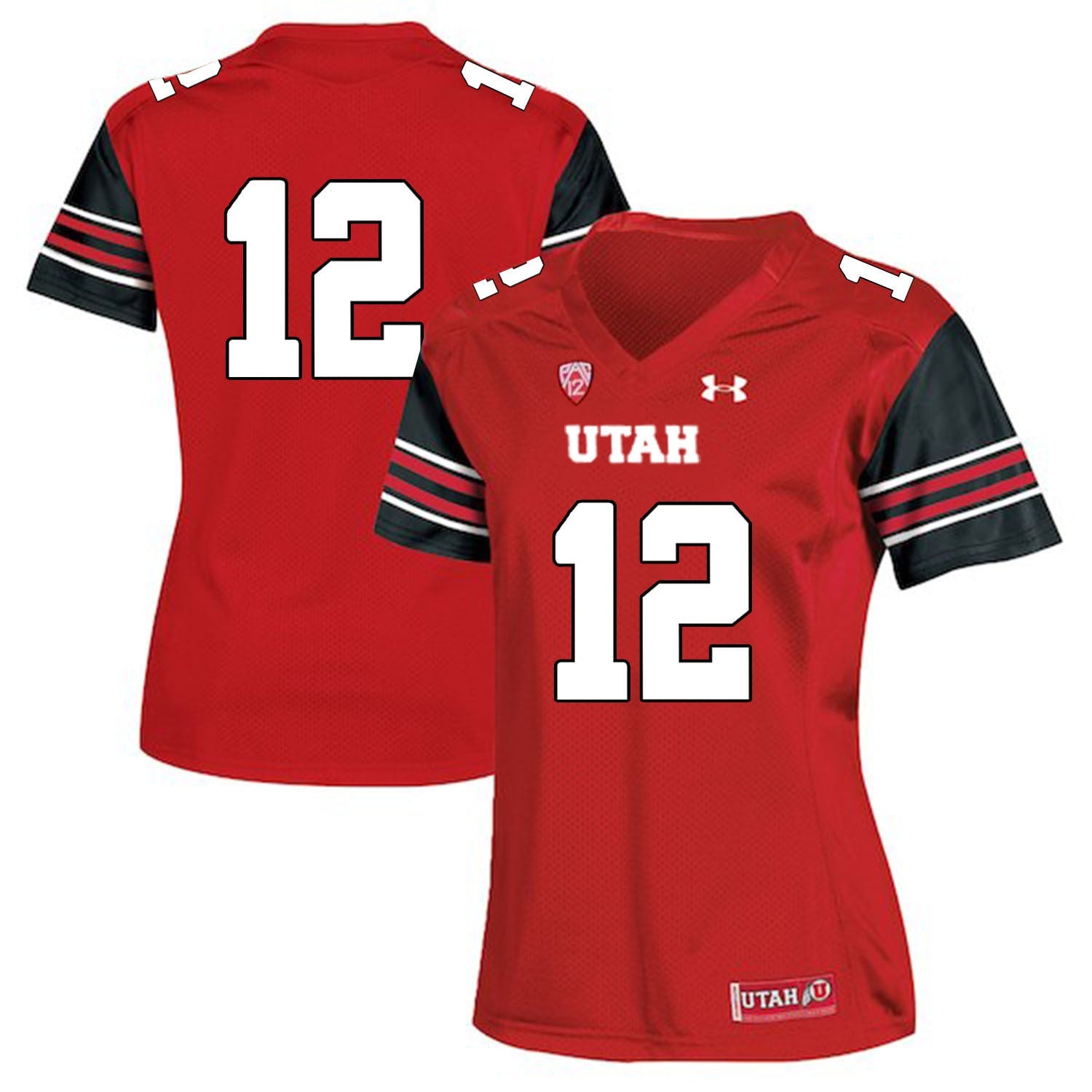 Tim Patrick 12 Red Women College Football Jersey football jersey product view 1