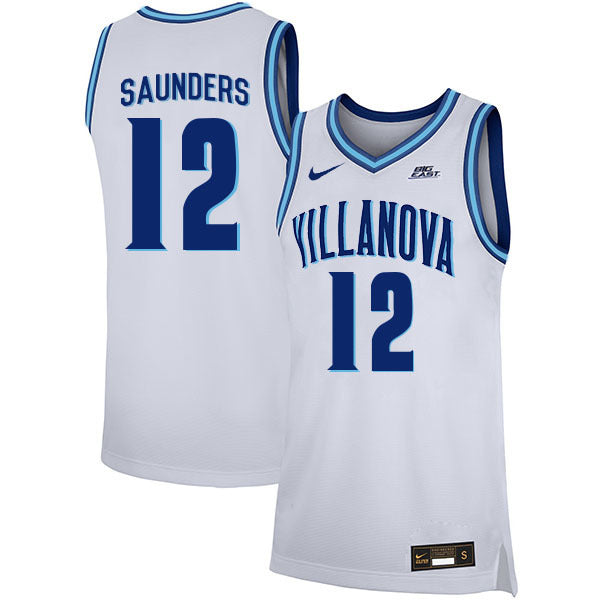 Tim Saunders 12 White College Football Jersey football jersey product view 1