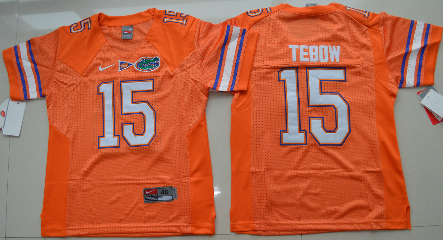 Tim Tebow 15 Orange Youth College Football Jersey football jersey product view 1
