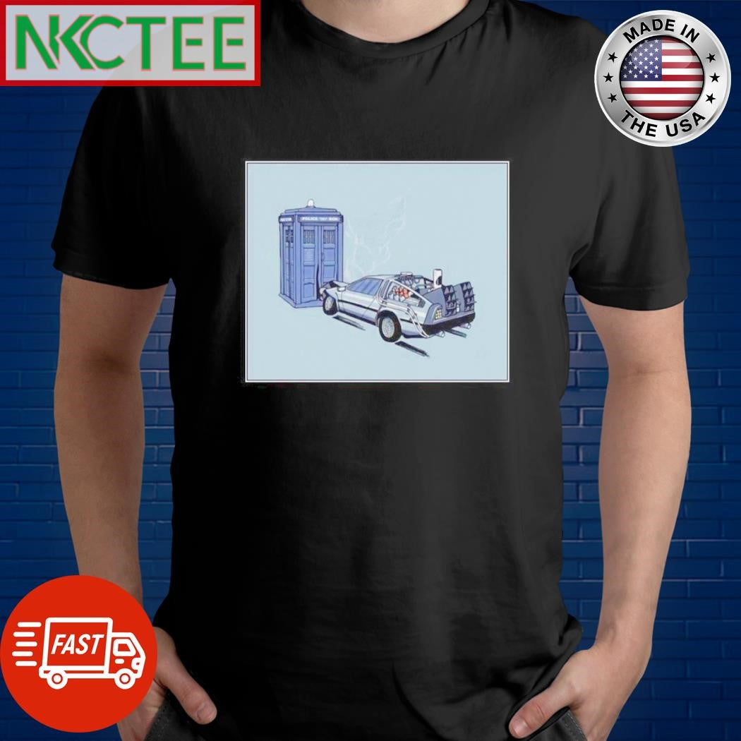 Time Travel denied car vs Doctor who shirt Unisex T-shirt, Sweatshirt, Hoodie, Long Sleeve Tee - T-Shirt, Sweatshirt, Hoodie