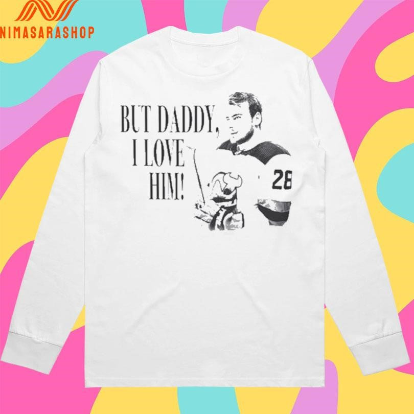Timo Meier But Daddy I Love Him New Jersey Devils Hockey Shirts hockey jersey product view 3