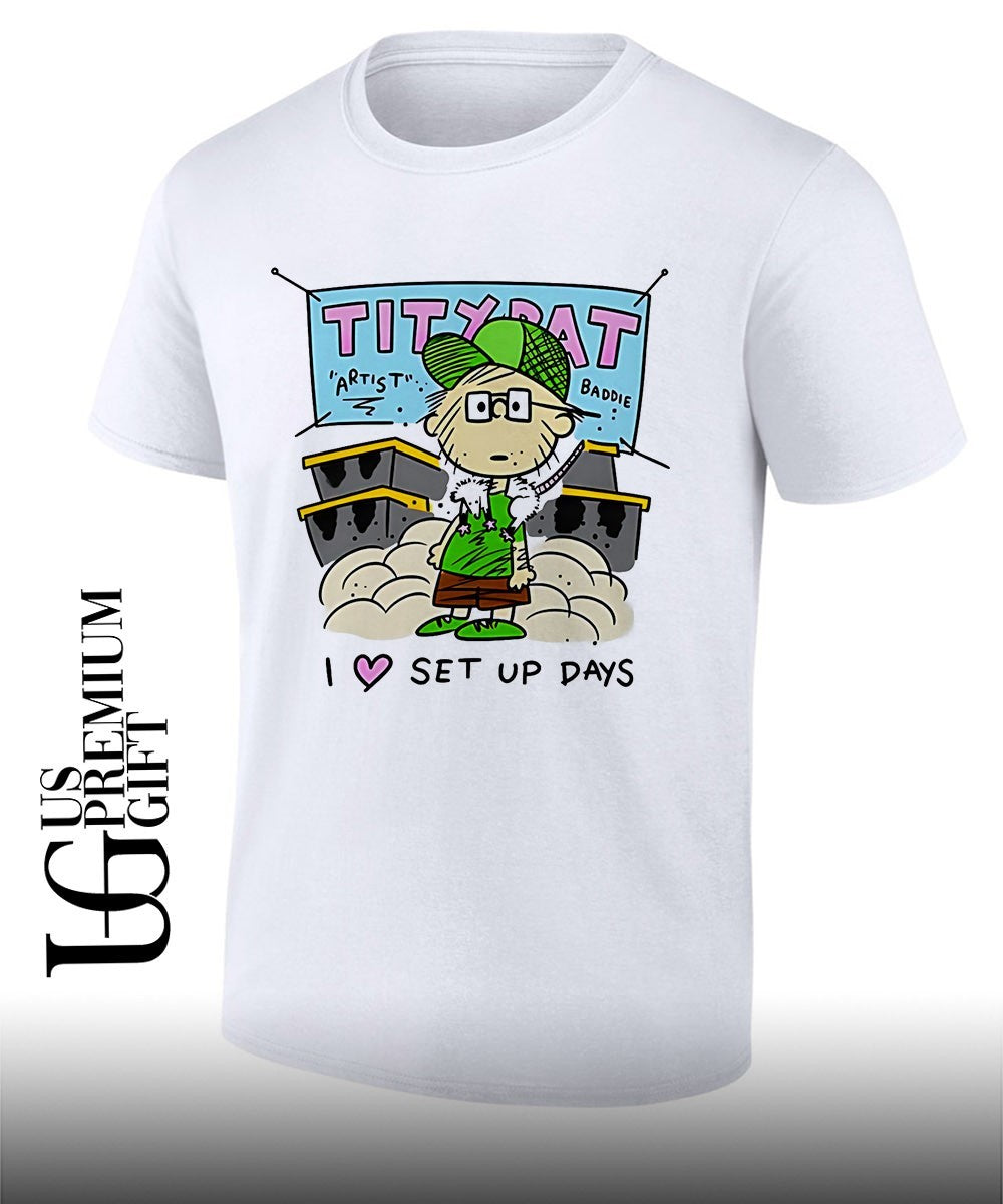 Tiny rat I love set up days shirt Unisex T-shirt, Sweatshirt, Hoodie, Long Sleeve Tee - T-Shirt, Sweatshirt, Hoodie