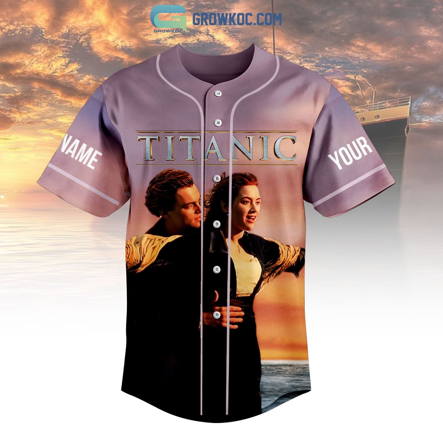 Titanic 26th Anniversary 1997 2023 Personalized Baseball Jersey baseball jersey product view 2