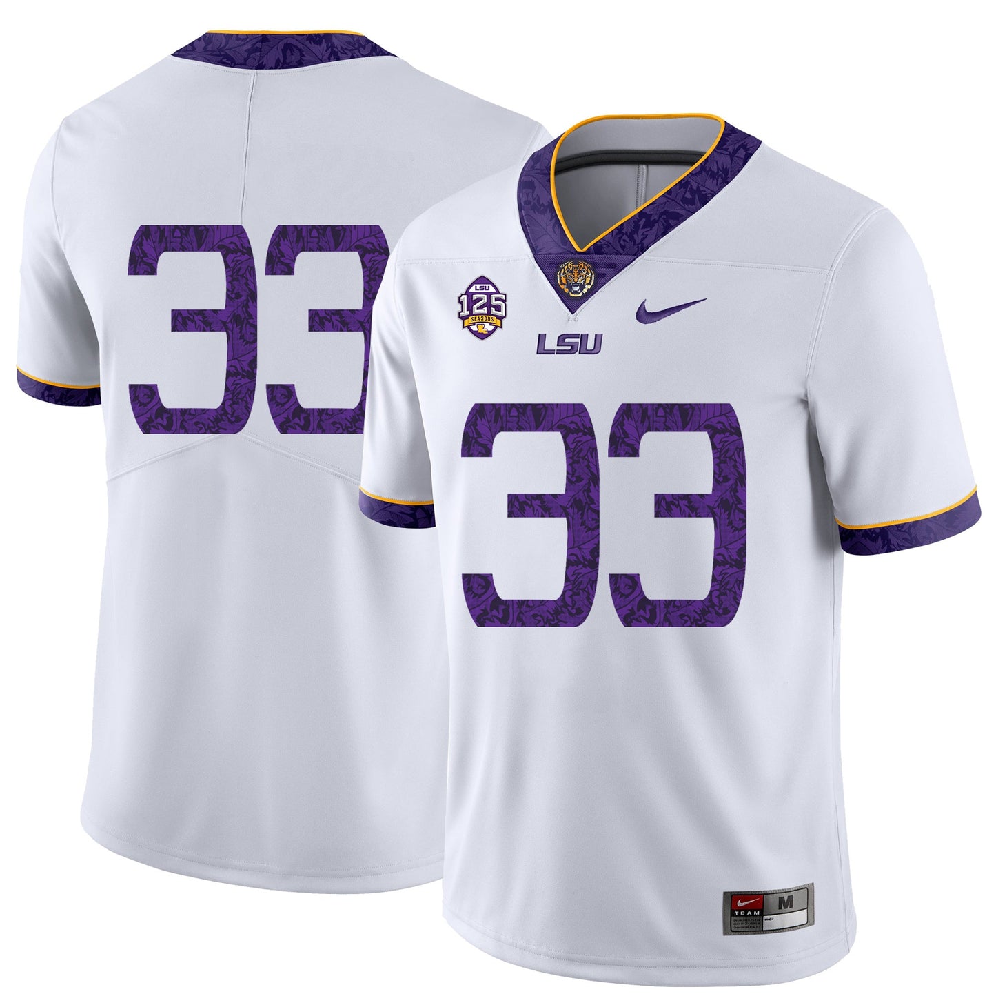 Todd Harris jr.33 Pattern White .2jpg College Football Jersey football jersey product view 1