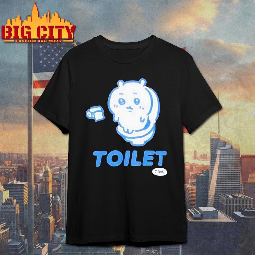 Toilet Time Chikawa Meme Cute Shirt Unisex T-shirt, Sweatshirt, Hoodie, Long Sleeve Tee - T-Shirt, Sweatshirt, Hoodie