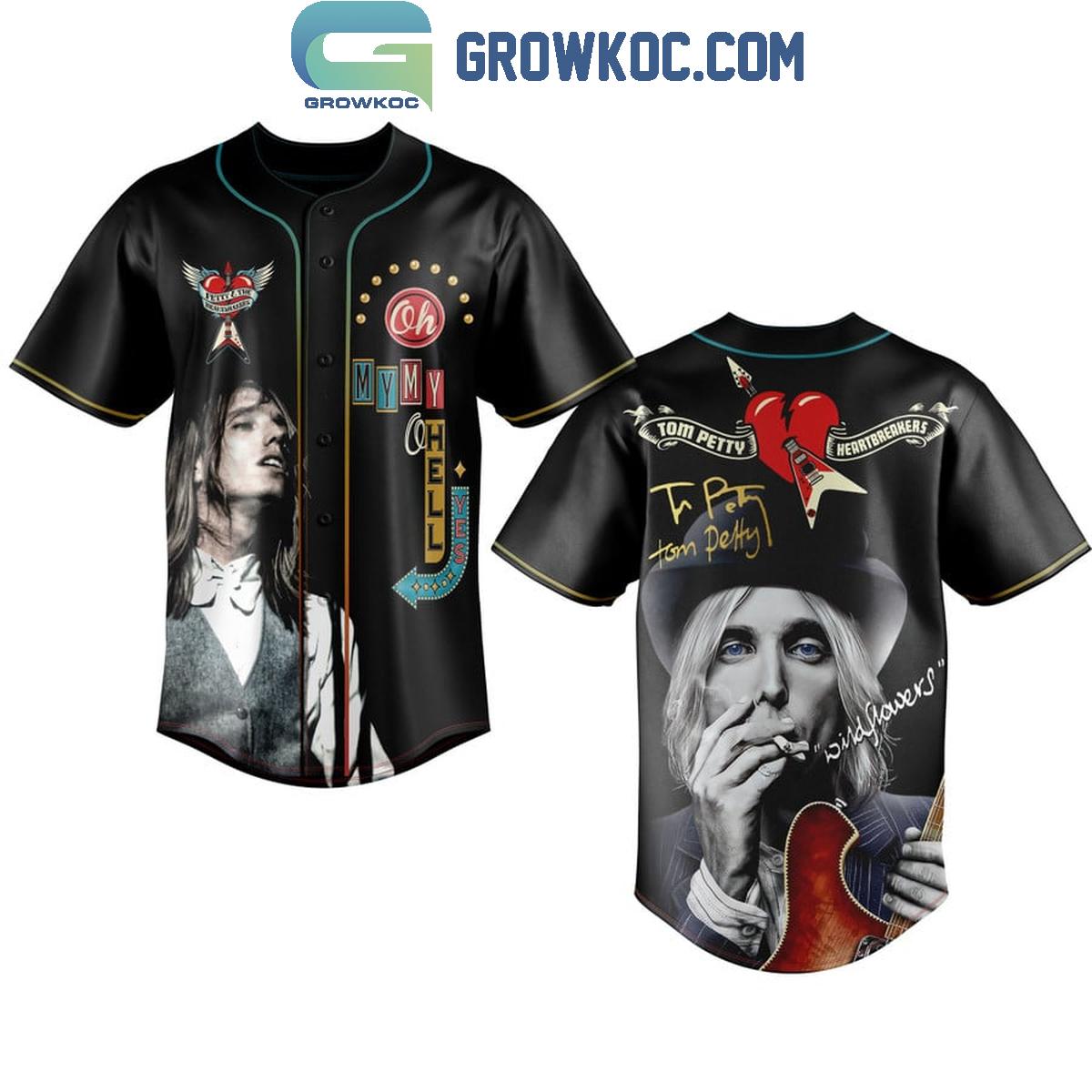 Tom Petty And Wildflower Heartbreakers Baseball Jersey baseball jersey product view 1
