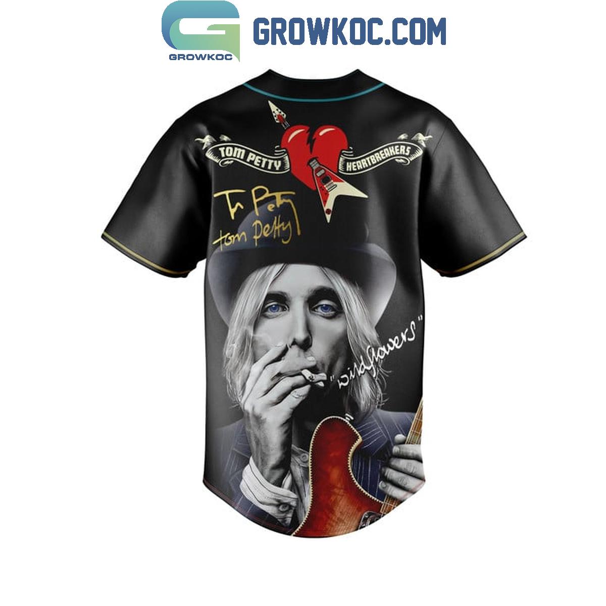 Tom Petty And Wildflower Heartbreakers Baseball Jersey baseball jersey product view 3