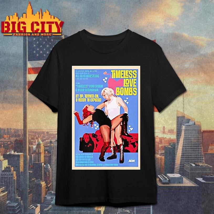 Toni Storm Mina Shirakawa Timeless Love Bombs Shirt Unisex T-shirt, Sweatshirt, Hoodie, Long Sleeve Tee - T-Shirt, Sweatshirt, Hoodie