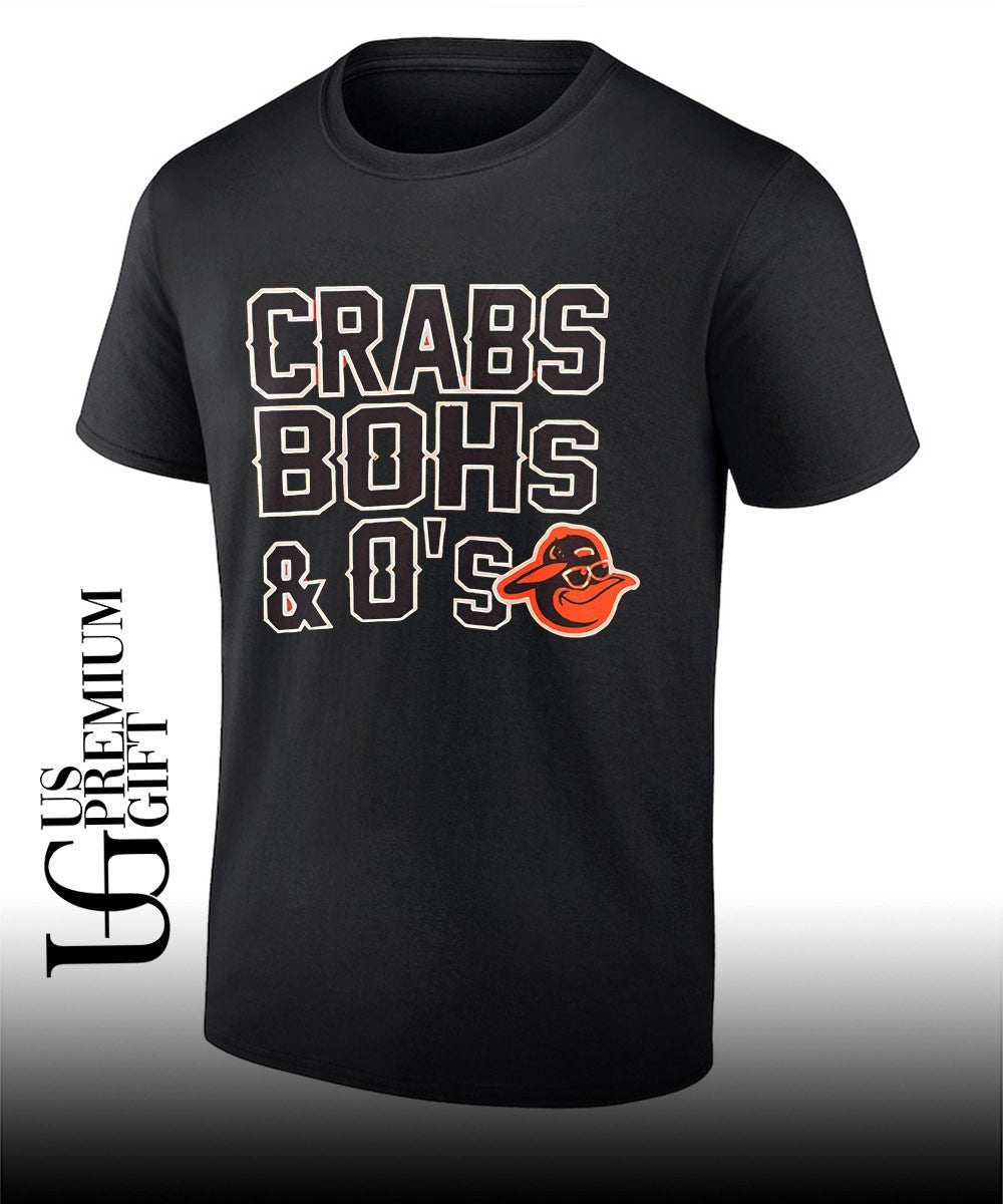 Tony Minadakis Crabs Bohs and Os Baltimore Orioles shirt Unisex T-shirt, Sweatshirt, Hoodie, Long Sleeve Tee - T-Shirt, Sweatshirt, Hoodie