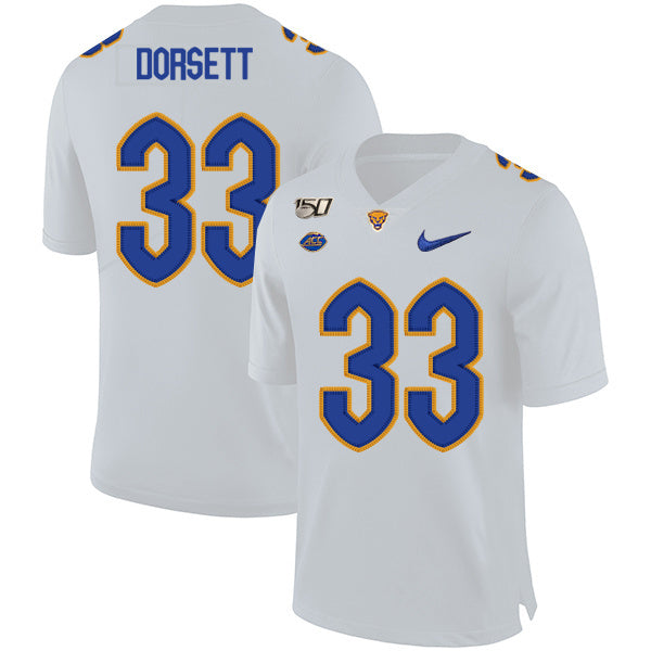 Tony Dorsett 33 White College Football Jersey football jersey product view 1