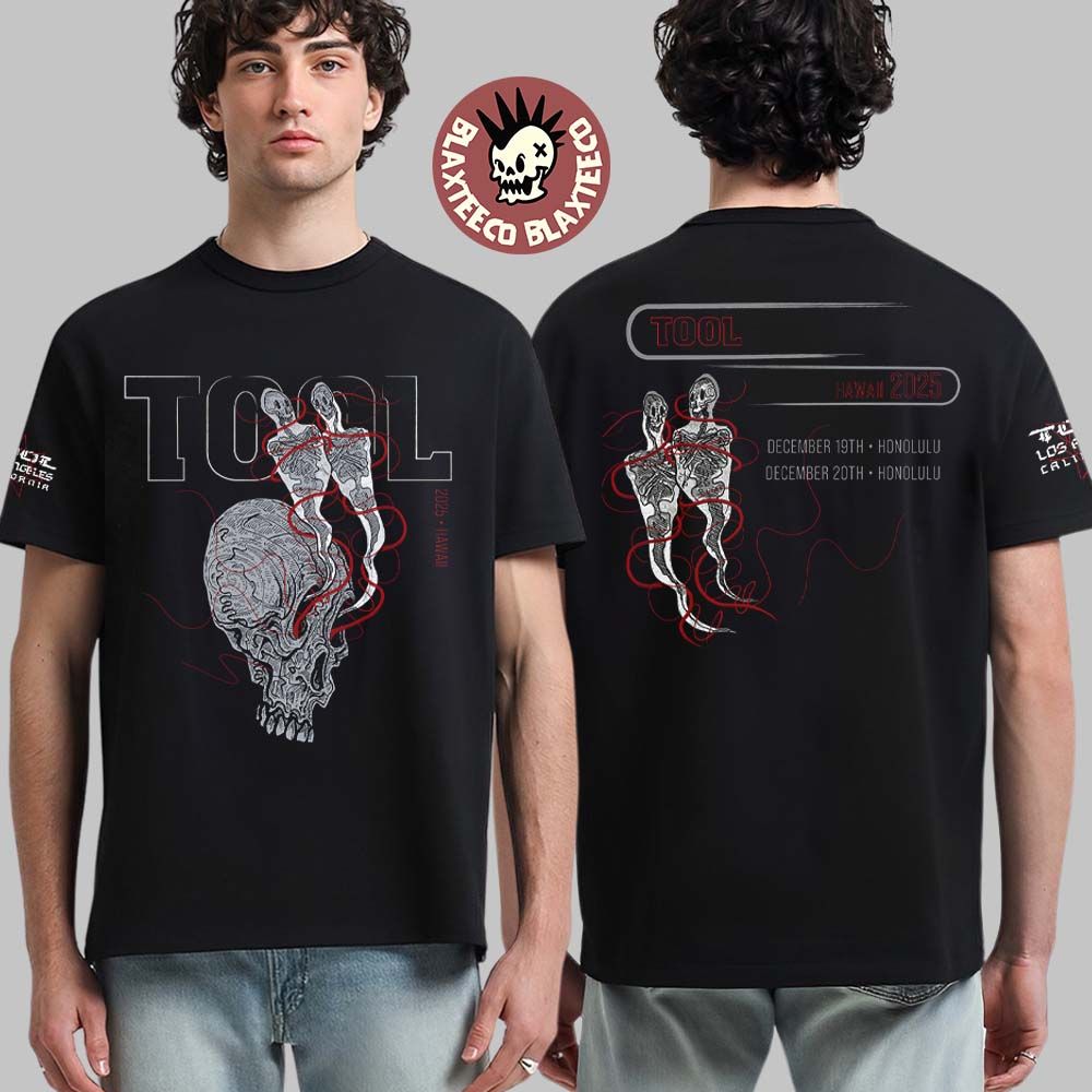 Tool 2025 Hawaii Tour Event Tee In Honolulu On December 19 20 Dates Back T-Shirt Unisex T-shirt, Sweatshirt, Hoodie, Long Sleeve Tee - T-Shirt, Sweatshirt, Hoodie