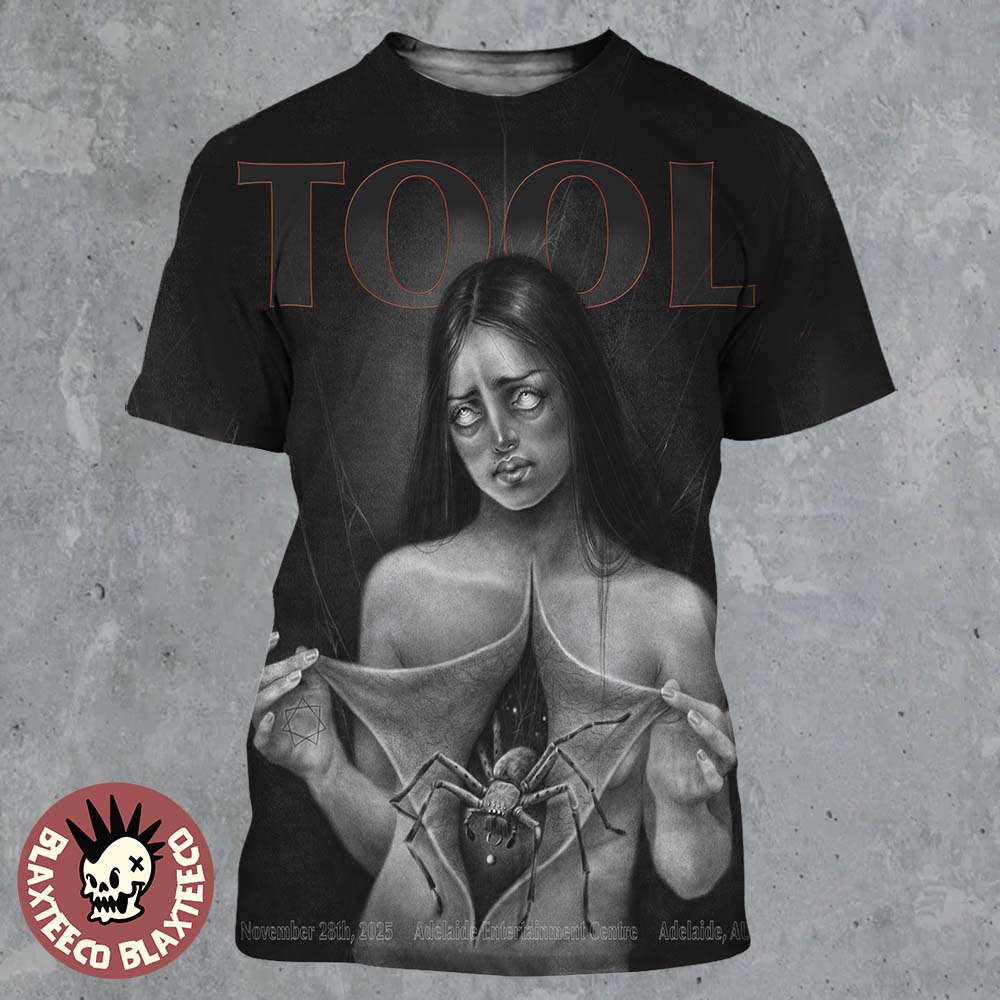 Tool Adelaide Australia 2025 Event Poster At Adelaide Entertainment Centre On November 28 2025 All Over Print Shirt - T-Shirt, Sweatshirt, Hoodie