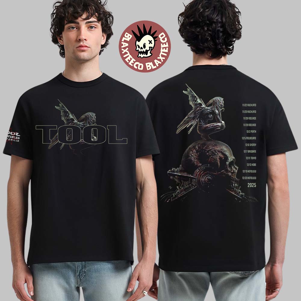 Tool Adi 2025 Pacific Rim Tour With Dates Back T-Shirt Unisex T-shirt, Sweatshirt, Hoodie, Long Sleeve Tee - T-Shirt, Sweatshirt, Hoodie