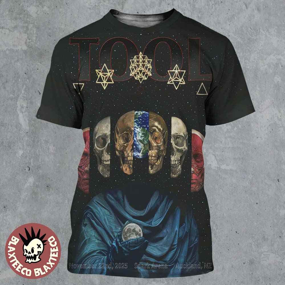 Tool Auckland New Zealand 2025 Night 1 Poster At Spark Arena On November 22 2025 All Over Print Shirt - T-Shirt, Sweatshirt, Hoodie
