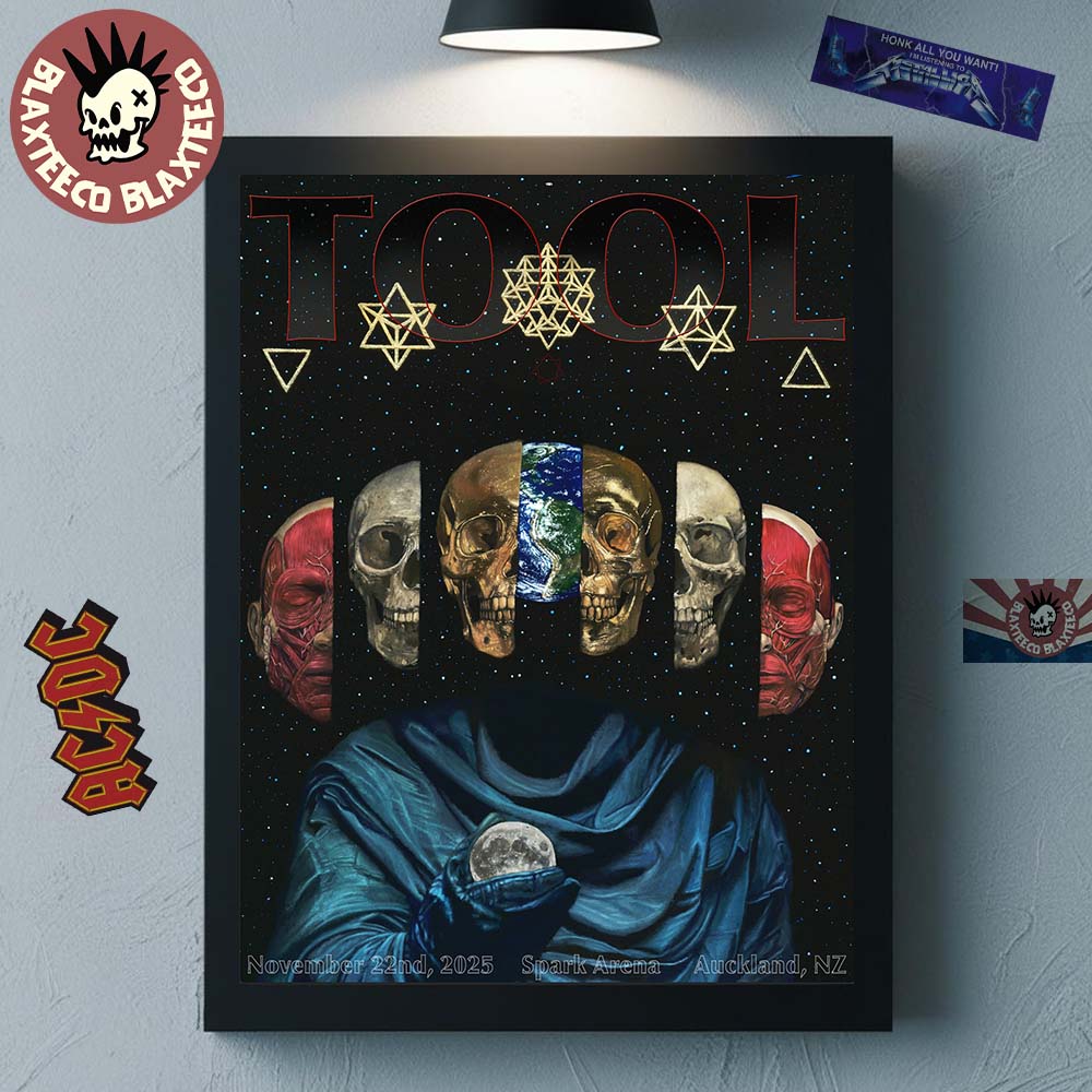Tool Auckland New Zealand 2025 Night 1 Poster At Spark Arena On November 22 2025 Home Decor Poster Canvas - T-Shirt, Sweatshirt, Hoodie