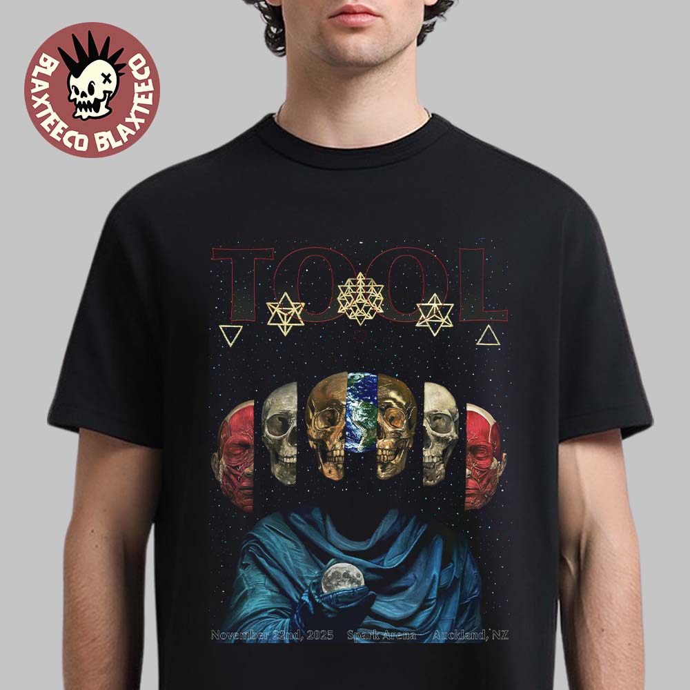Tool Auckland New Zealand 2025 Night 1 Poster At Spark Arena On November 22 2025 T-Shirt Unisex T-shirt, Sweatshirt, Hoodie, Long Sleeve Tee - T-Shirt, Sweatshirt, Hoodie