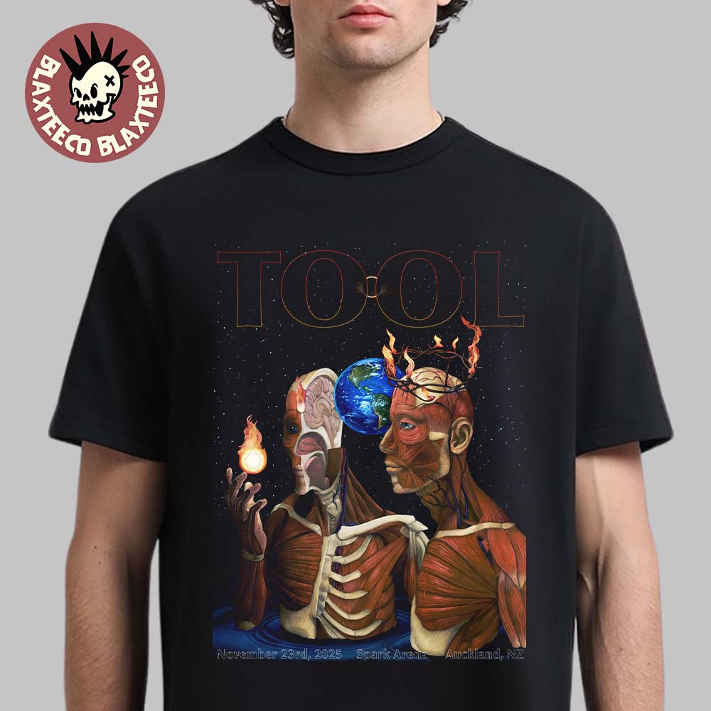 Tool Auckland New Zealand 2025 Night 2 Poster At Spark Arena On November 23 2025 T-Shirt Unisex T-shirt, Sweatshirt, Hoodie, Long Sleeve Tee - T-Shirt, Sweatshirt, Hoodie