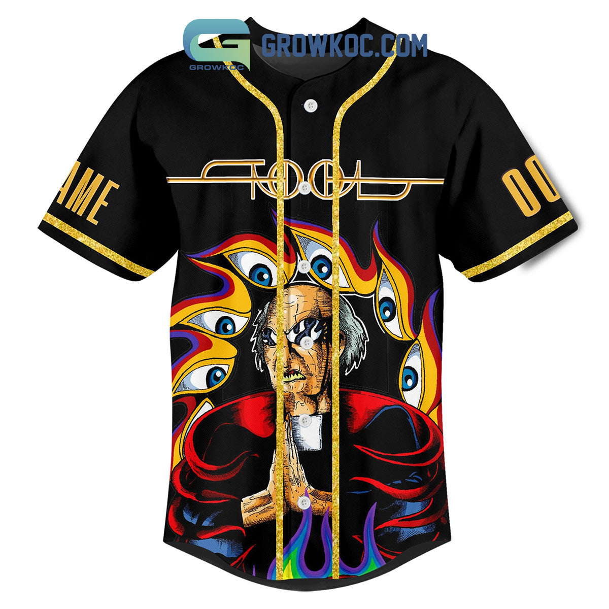 Tool Band 2024 Tour Personalized Baseball Jersey baseball jersey product view 3