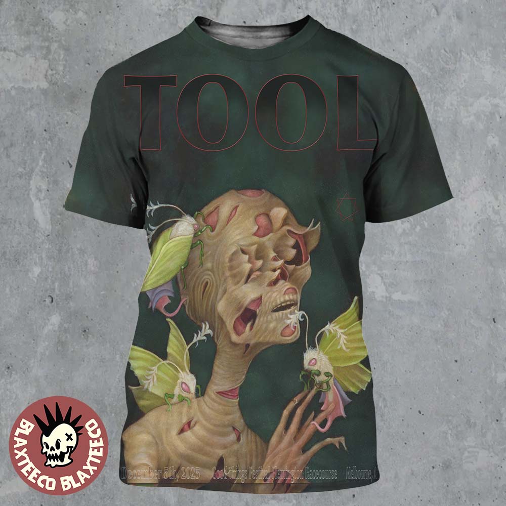 Tool Melbourne Australia 2025 Event Poster At Good Things Festival Flemington Racecourse On December 5 2025 All Over Print Shirt - T-Shirt, Sweatshirt, Hoodie