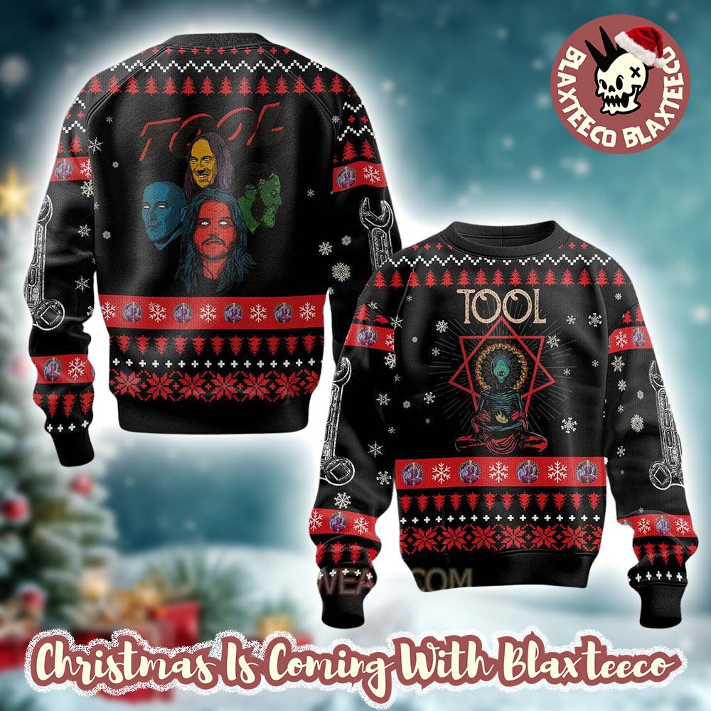 Tool Metal Band Alien Yoga Ugly Christmas Sweater Unisex T-shirt, Sweatshirt, Hoodie, Long Sleeve Tee - T-Shirt, Sweatshirt, Hoodie