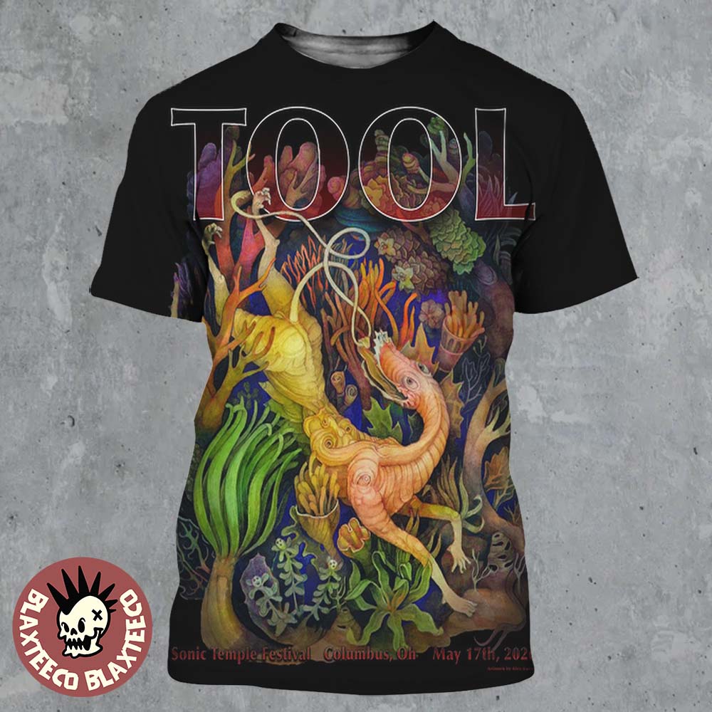 Tool Sonic Temple Festival 2026 Event Poster In Columbus Ohio On May 17 2026 All Over Print Shirt - T-Shirt, Sweatshirt, Hoodie