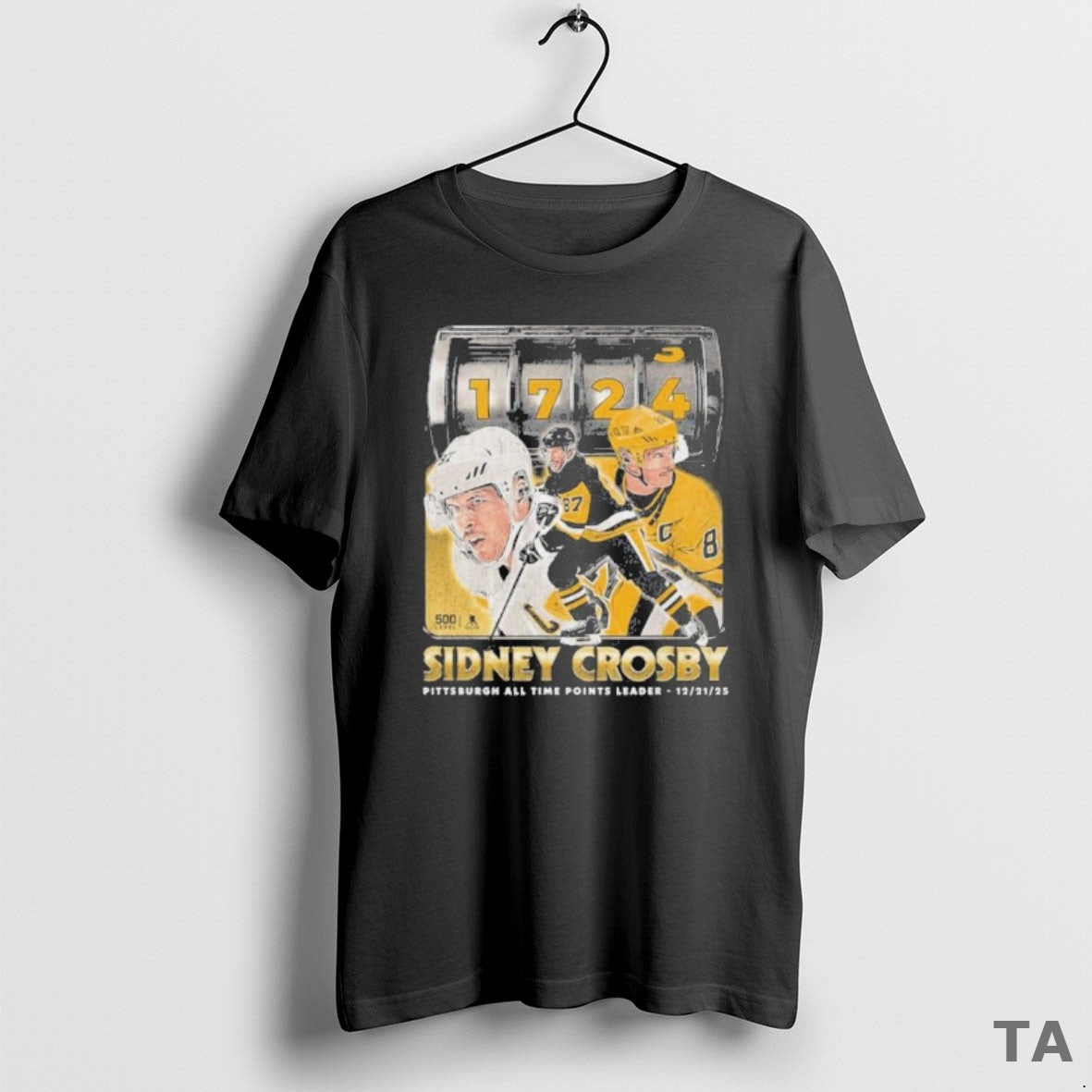 Top 1724 Sidney Crosby Pittsburgh All Time Points Leader T Shirt Sweater - T-Shirt, Sweatshirt, Hoodie