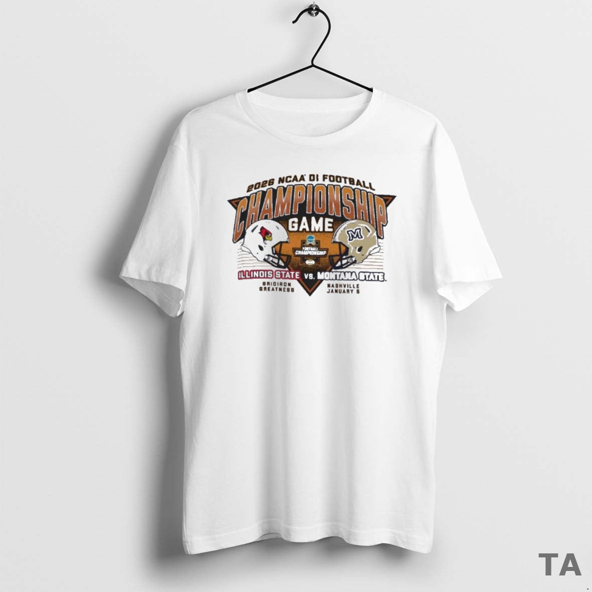 Top 2026 Ncaa Di Football Championship Game Illinois State Vs Montana State Dueling Helmet - T-Shirt, Sweatshirt, Hoodie