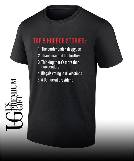 5 Horror Stories shirt Unisex T-shirt, Sweatshirt, Hoodie, Long Sleeve Tee - T-Shirt, Sweatshirt, Hoodie