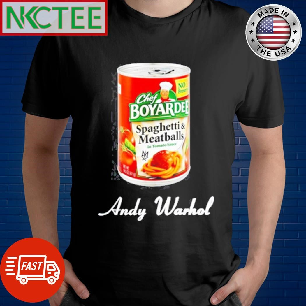 Top Andy Warhol Chef Boyardee Shirt Unisex T-shirt, Sweatshirt, Hoodie, Long Sleeve Tee - T-Shirt, Sweatshirt, Hoodie