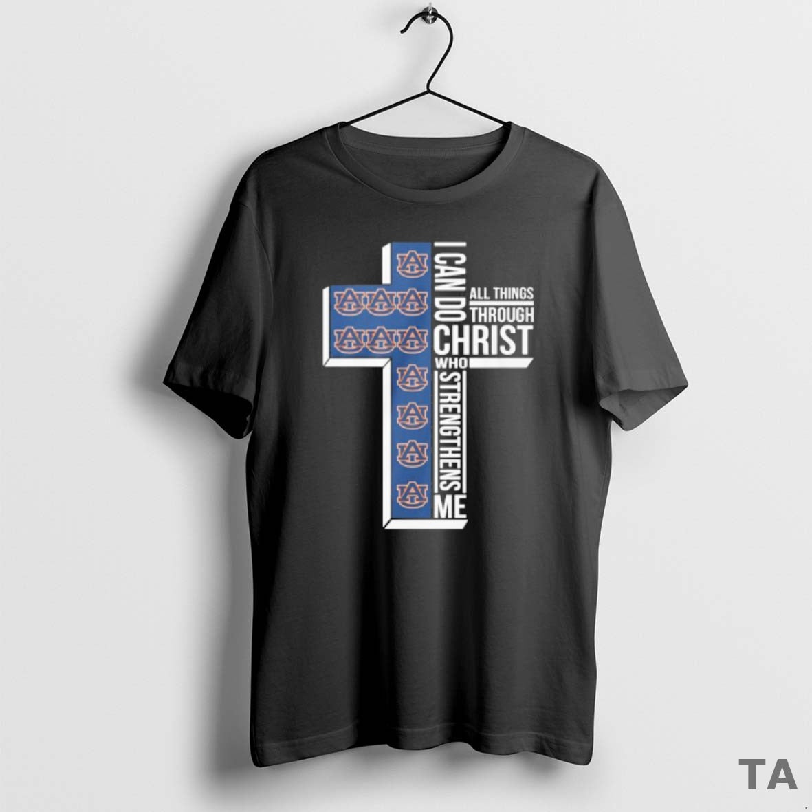 Top Auburn Basketball Logo I Can Do All Things Through Christ Who Strengthens Me - T-Shirt, Sweatshirt, Hoodie