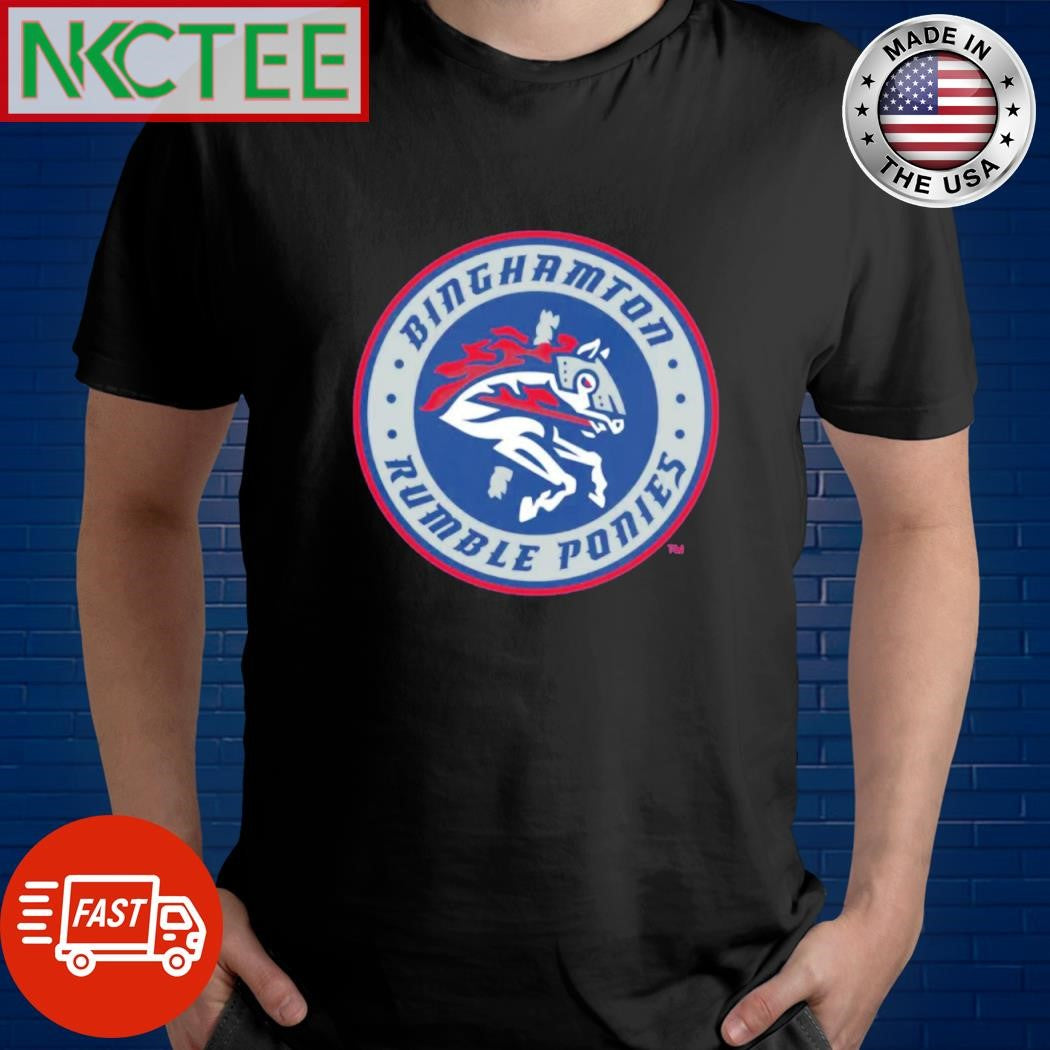 Top Binghamton Rumble Ponies BNG logo circle shirt Unisex T-shirt, Sweatshirt, Hoodie, Long Sleeve Tee - T-Shirt, Sweatshirt, Hoodie