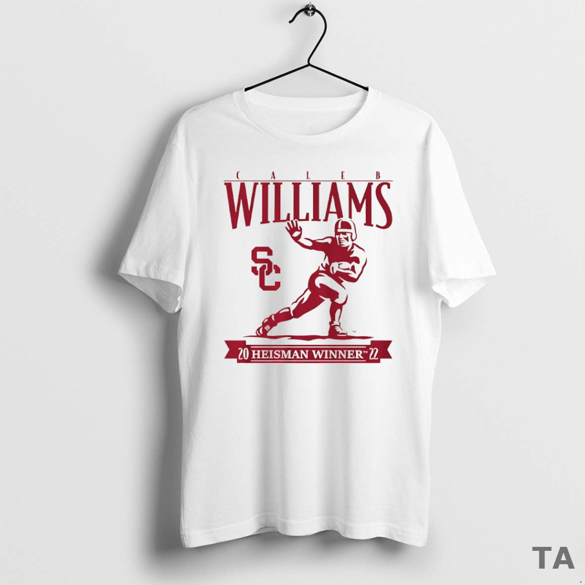 Top Caleb Williams Usc Trojans Football 2022 Heisman Winner Trophy Circle T Shirt Sweater - T-Shirt, Sweatshirt, Hoodie