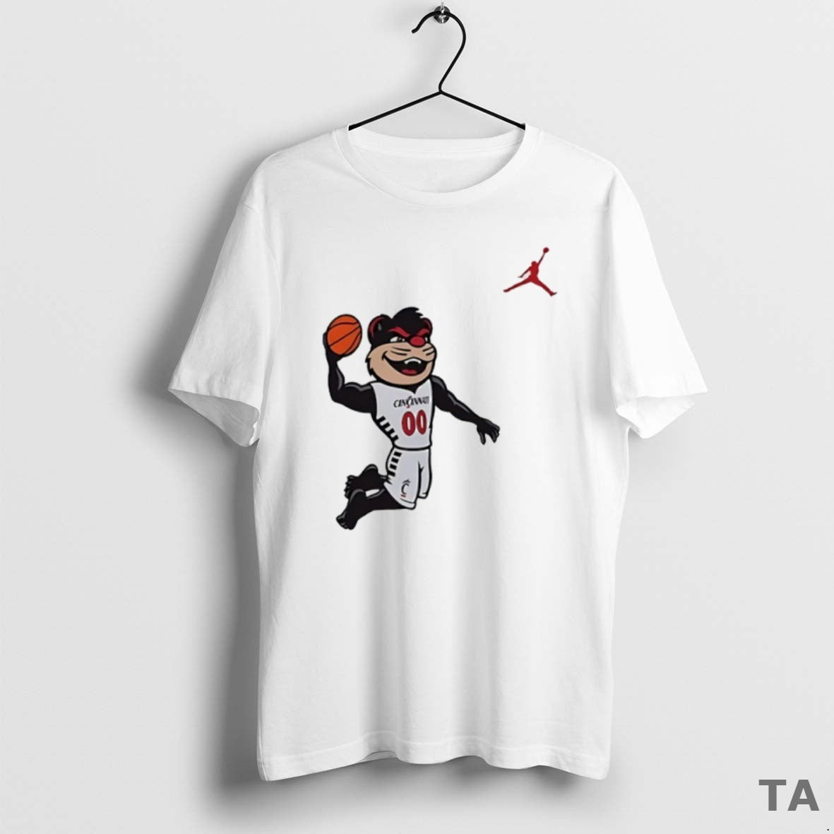 Top Cincinnati Bearcats Mascot Playing Basketball Circle T Shirt Sweater - T-Shirt, Sweatshirt, Hoodie