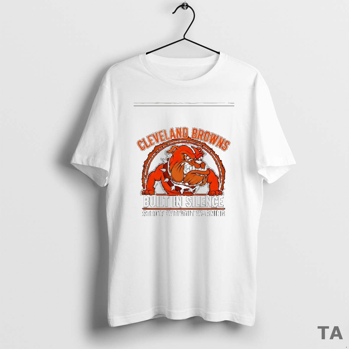 Top Cleveland Browns Built In Silence Strike Without Warning T Shirt Sweater - T-Shirt, Sweatshirt, Hoodie