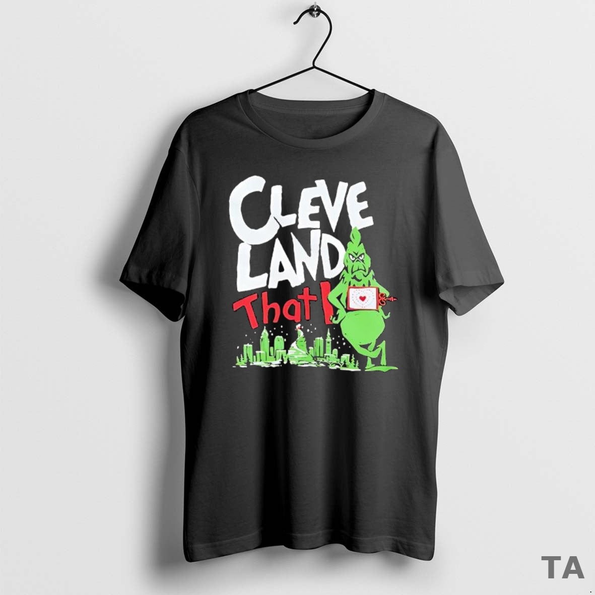 Top Cleveland That I Grinch T Shirt Sweater - T-Shirt, Sweatshirt, Hoodie