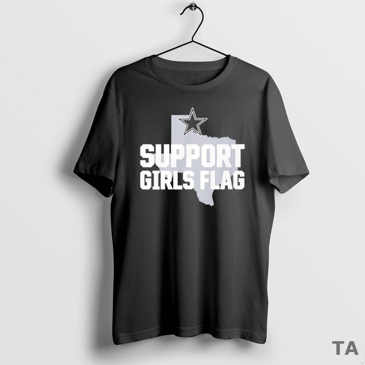 Top Dallas Cowboys Support Girls Flag T Shirt Sweater - T-Shirt, Sweatshirt, Hoodie