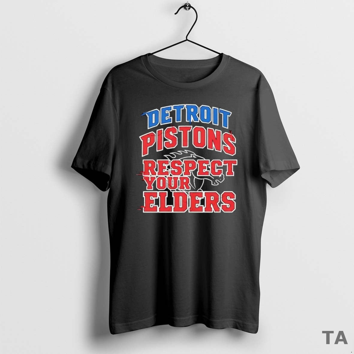 Top Detroit Pistons Respect Your Elders T Shirt Sweater - T-Shirt, Sweatshirt, Hoodie