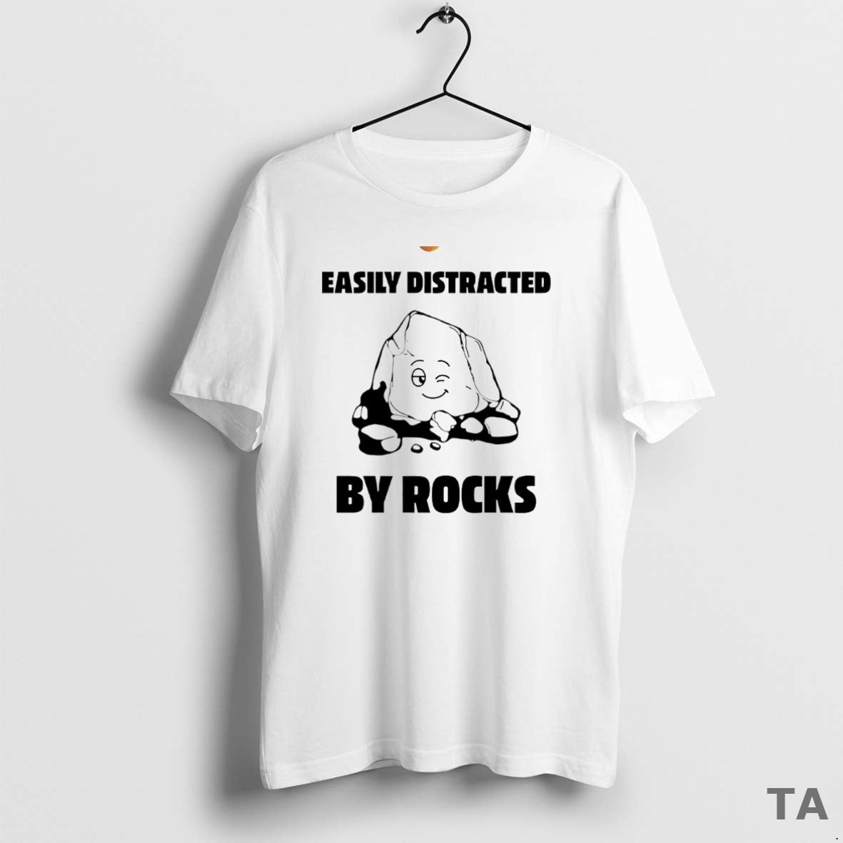 Top Easily Distracted By Rocks Circle T Shirt Sweater - T-Shirt, Sweatshirt, Hoodie