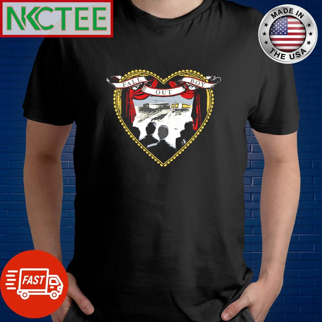 Top Fall Out Boy heart shirt Unisex T-shirt, Sweatshirt, Hoodie, Long Sleeve Tee - T-Shirt, Sweatshirt, Hoodie