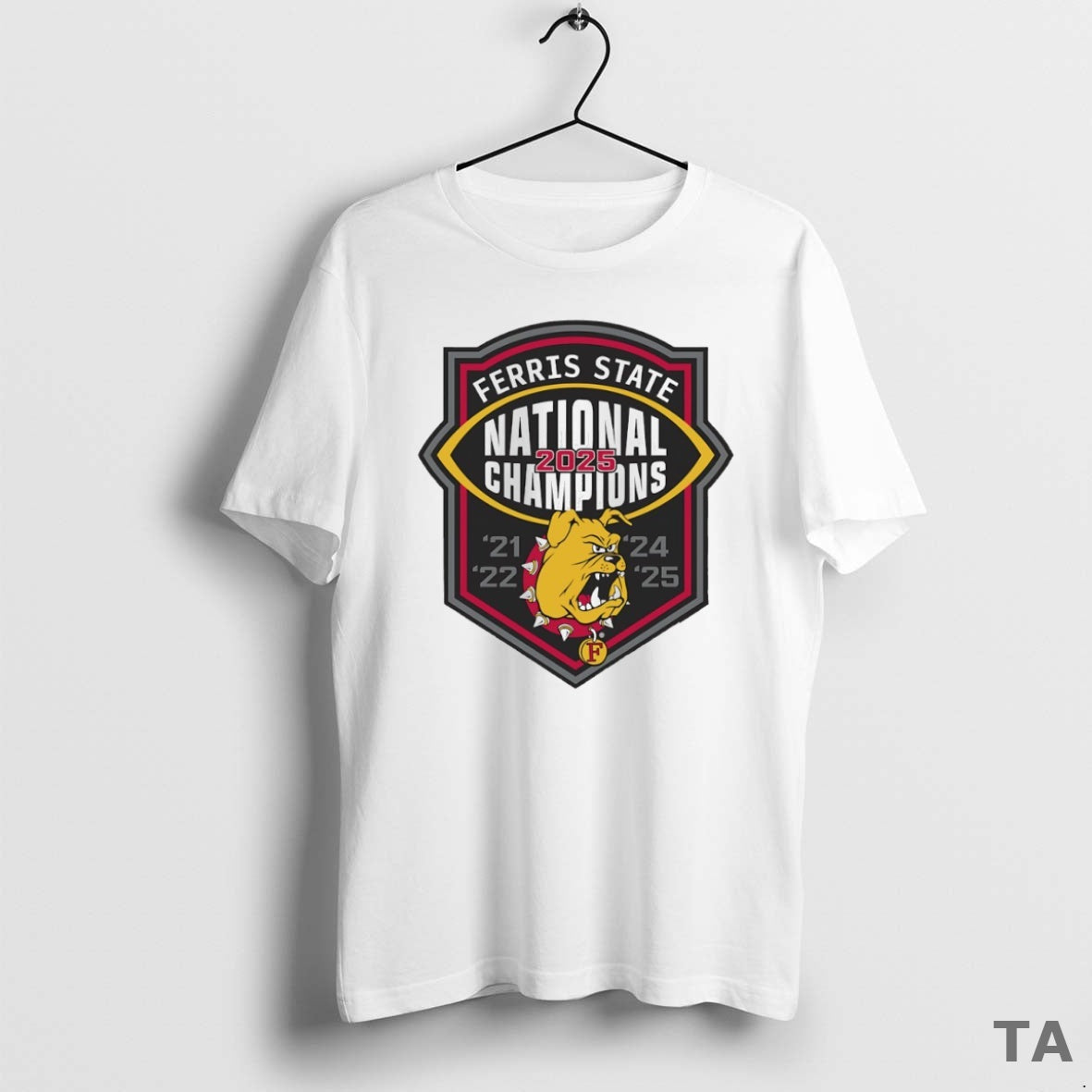 Top Ferris State Bulldogs 2025 National Champions Logo Circle T Shirt Sweater - T-Shirt, Sweatshirt, Hoodie