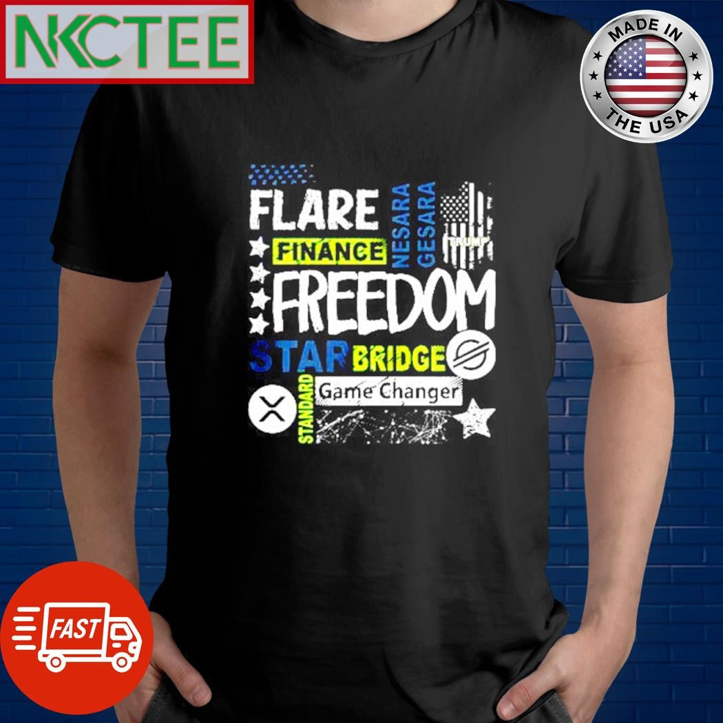 Top Flare finance Trump freedom starbridge game changer shirt Unisex T-shirt, Sweatshirt, Hoodie, Long Sleeve Tee - T-Shirt, Sweatshirt, Hoodie