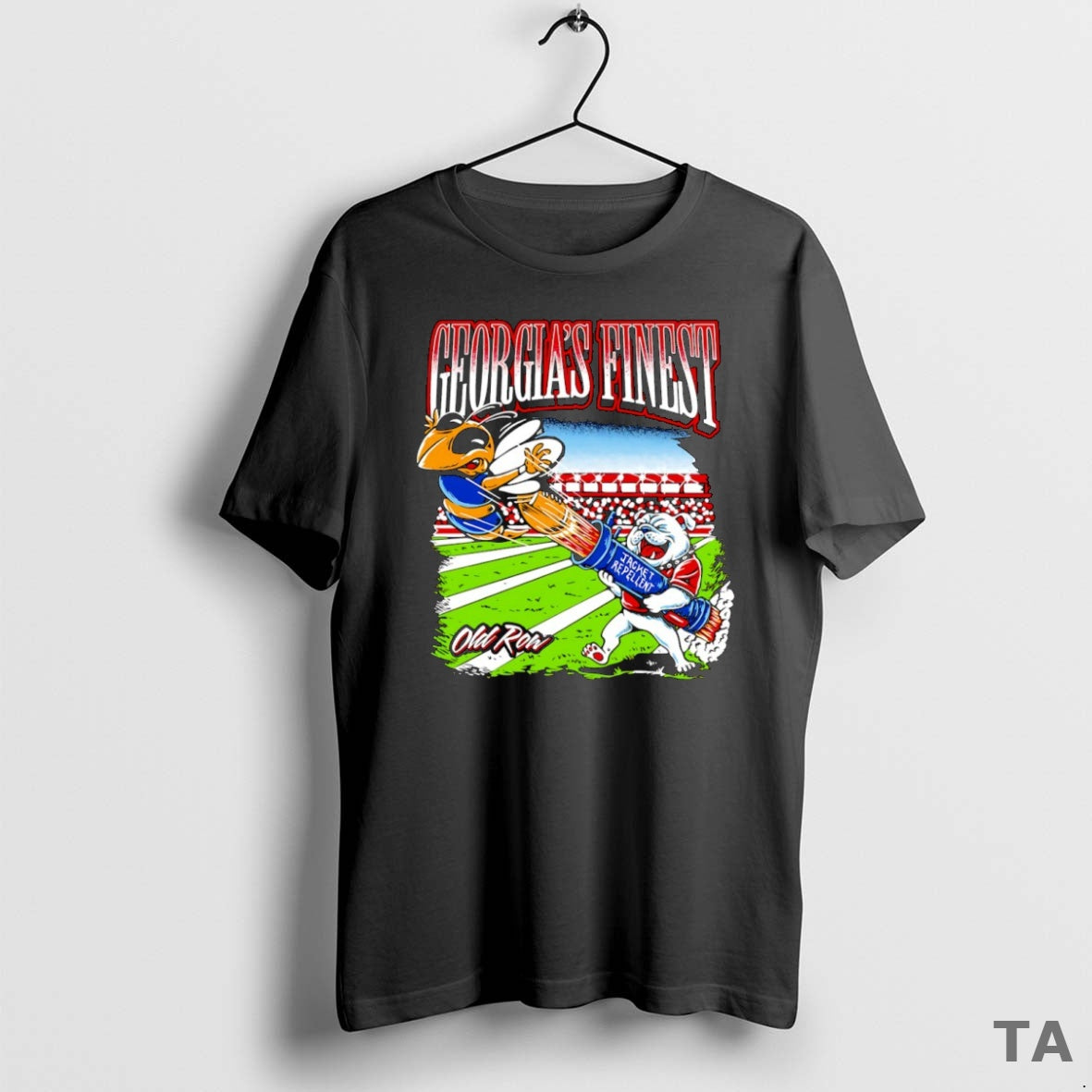 Top Georgias Finest Jacket Repellent Dawg Mascot T Shirt Sweater - T-Shirt, Sweatshirt, Hoodie