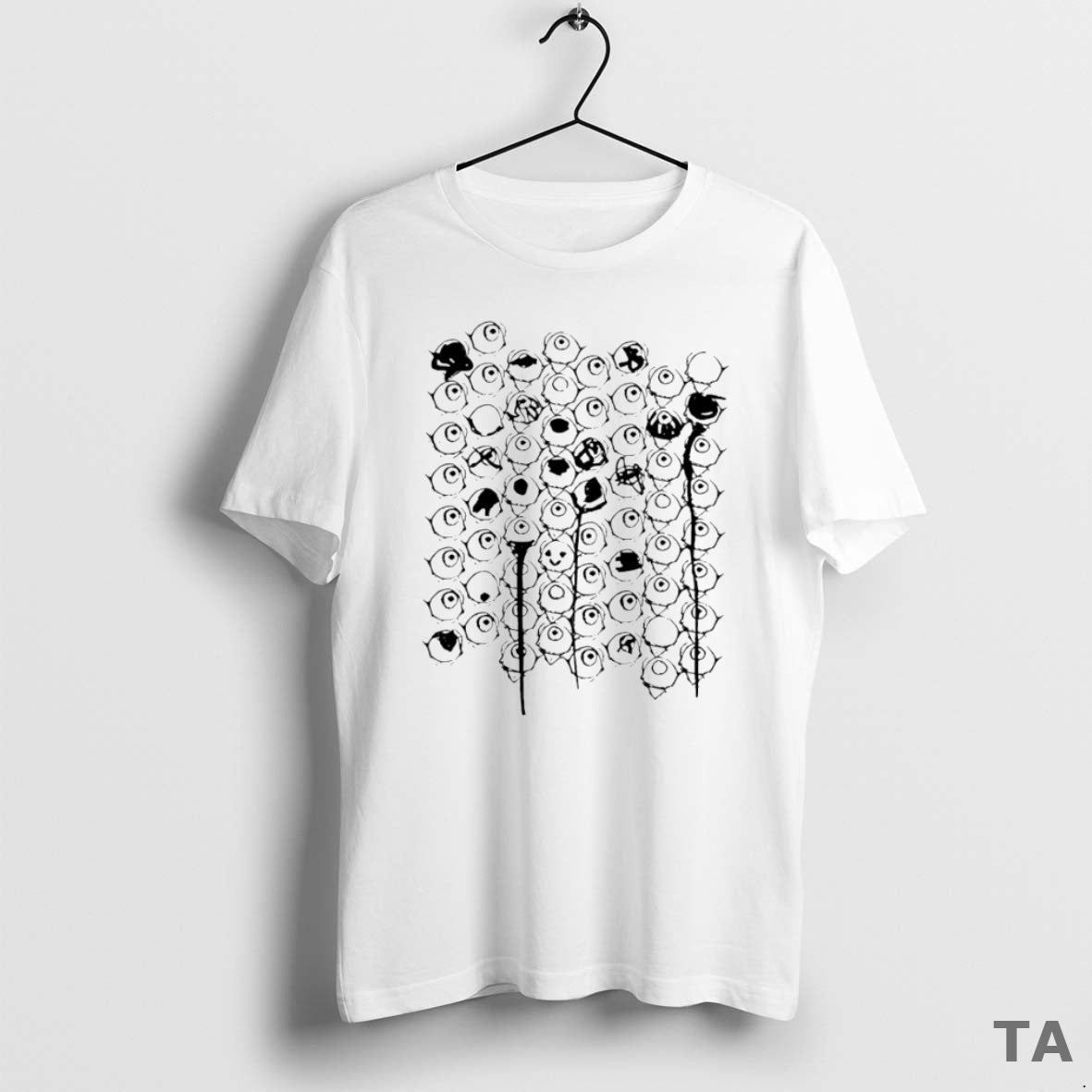 Top Guqqie White Eye Circle T Shirt Sweater - T-Shirt, Sweatshirt, Hoodie